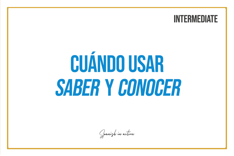 saber conocer